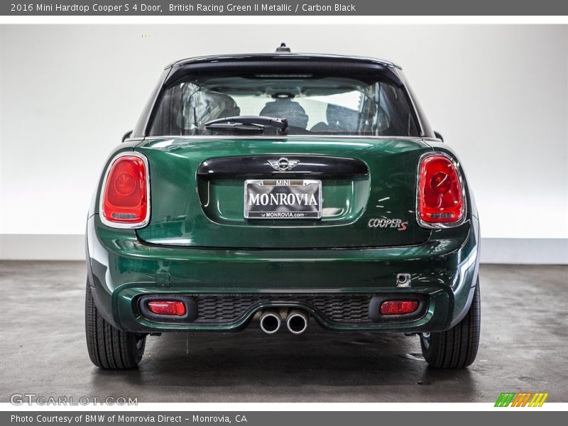 British Racing Green II Metallic / Carbon Black 2016 Mini Hardtop Cooper S 4 Door