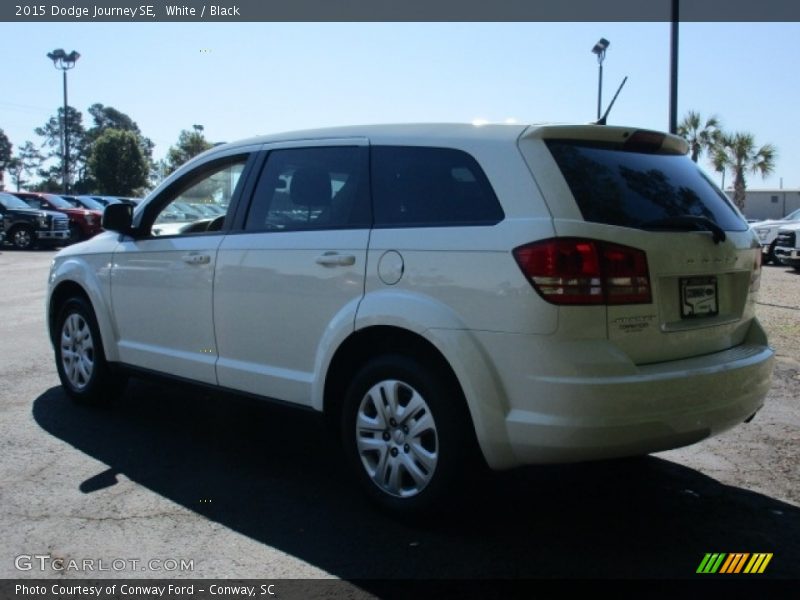 White / Black 2015 Dodge Journey SE