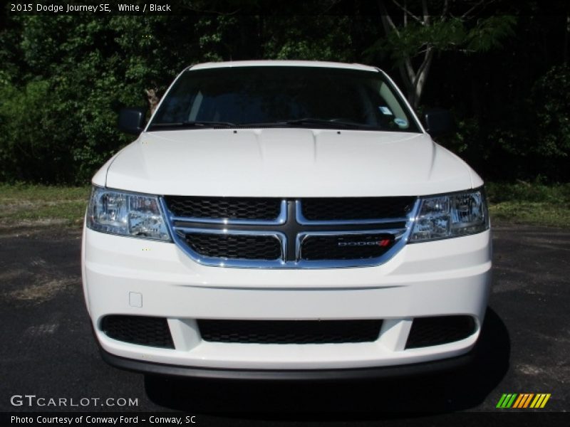 White / Black 2015 Dodge Journey SE