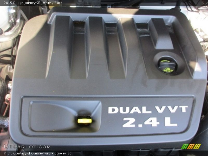 White / Black 2015 Dodge Journey SE