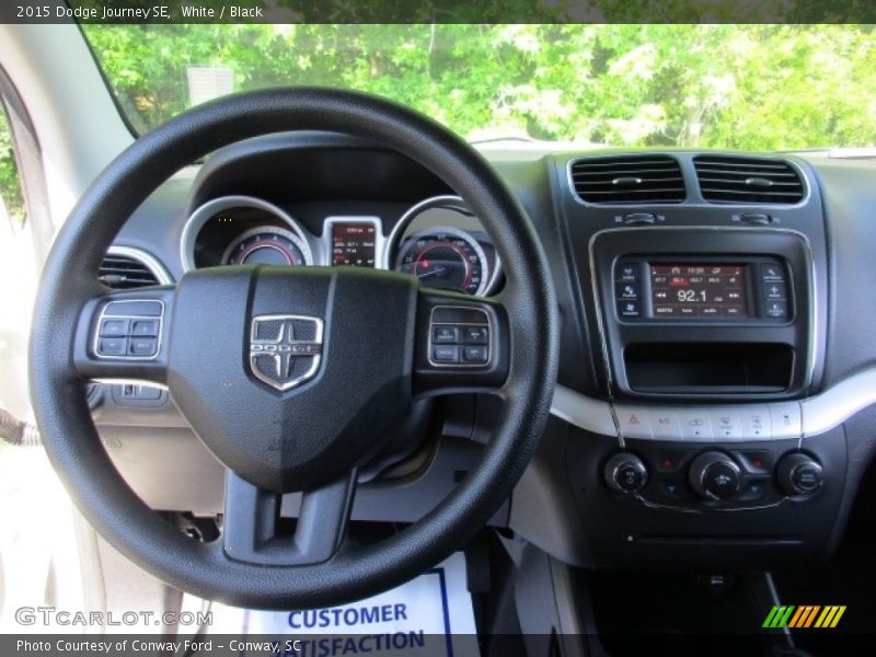 White / Black 2015 Dodge Journey SE
