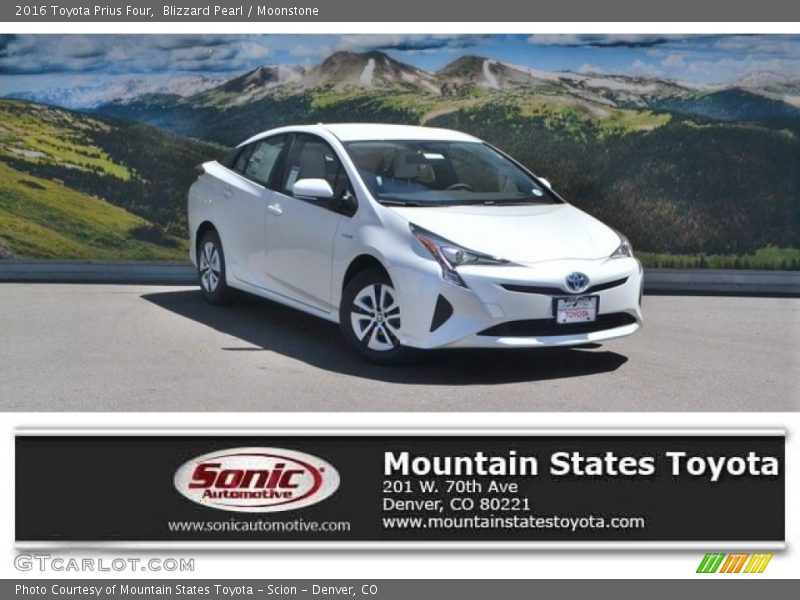 Blizzard Pearl / Moonstone 2016 Toyota Prius Four
