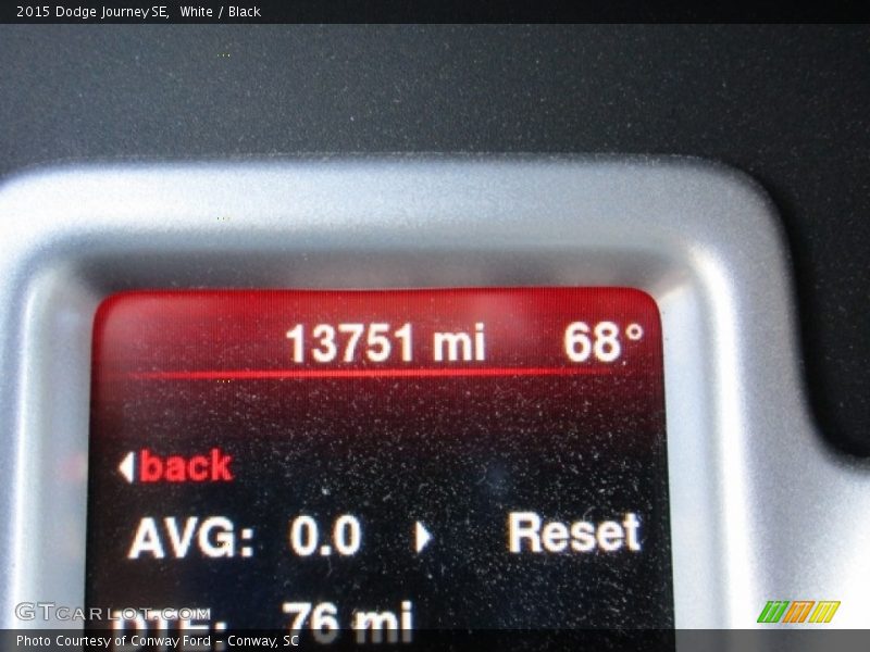 White / Black 2015 Dodge Journey SE