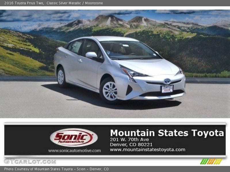 Classic Silver Metallic / Moonstone 2016 Toyota Prius Two