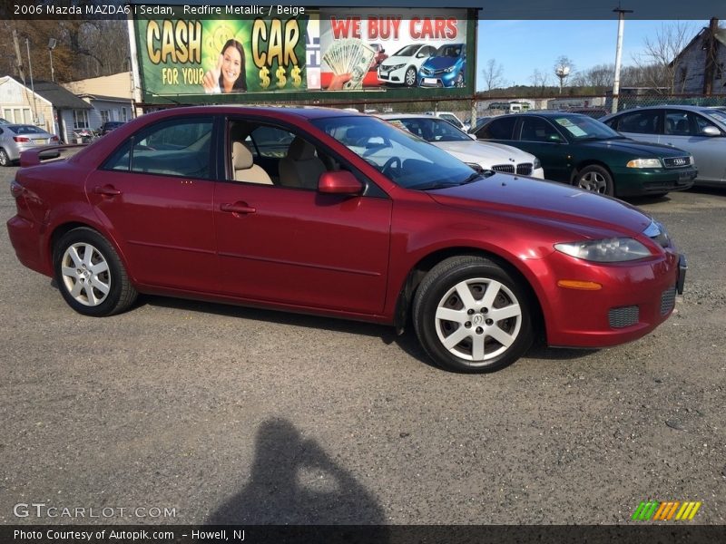 Redfire Metallic / Beige 2006 Mazda MAZDA6 i Sedan