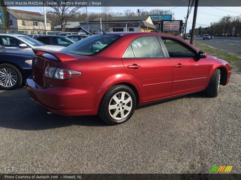 Redfire Metallic / Beige 2006 Mazda MAZDA6 i Sedan