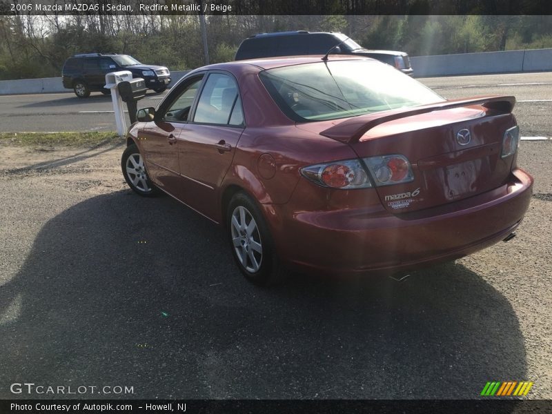 Redfire Metallic / Beige 2006 Mazda MAZDA6 i Sedan