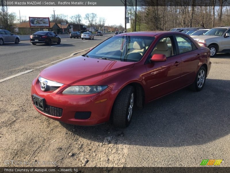 Redfire Metallic / Beige 2006 Mazda MAZDA6 i Sedan
