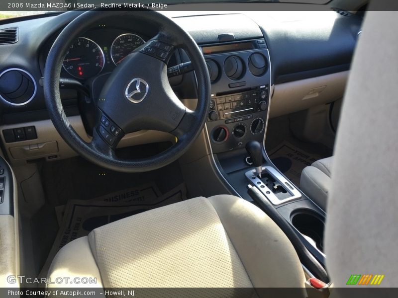 Redfire Metallic / Beige 2006 Mazda MAZDA6 i Sedan