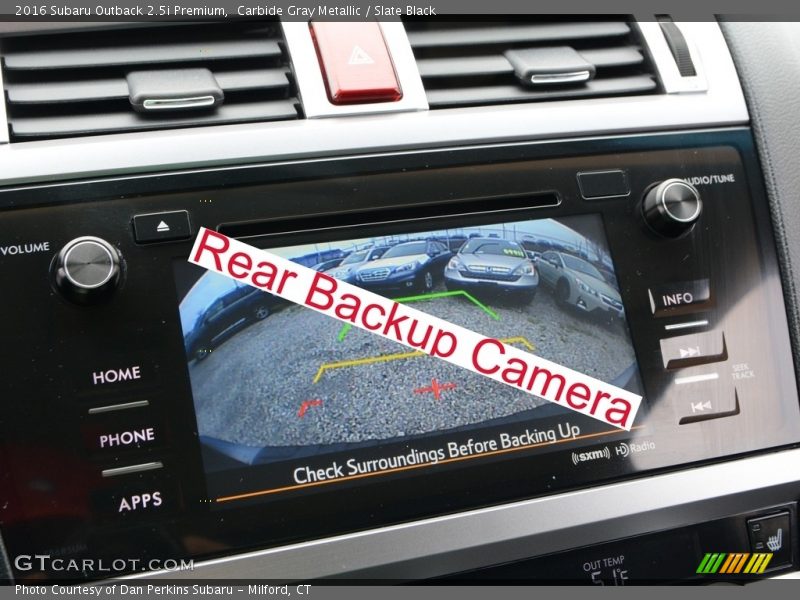 Carbide Gray Metallic / Slate Black 2016 Subaru Outback 2.5i Premium