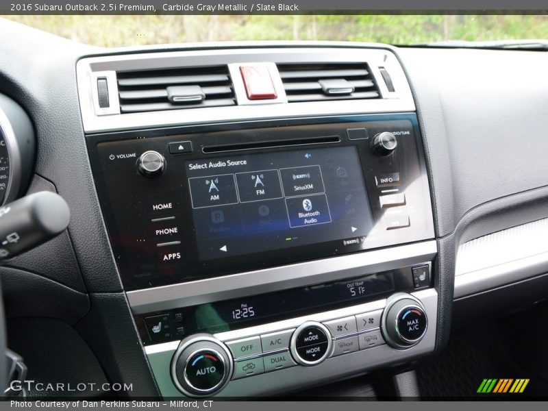 Carbide Gray Metallic / Slate Black 2016 Subaru Outback 2.5i Premium