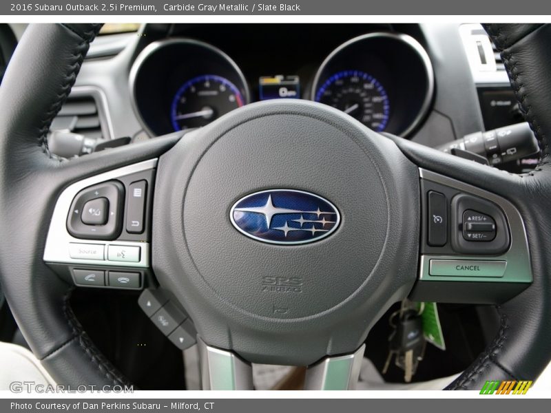 Carbide Gray Metallic / Slate Black 2016 Subaru Outback 2.5i Premium