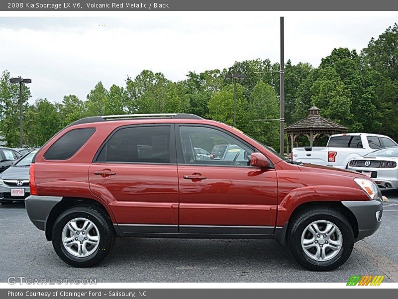 Volcanic Red Metallic / Black 2008 Kia Sportage LX V6