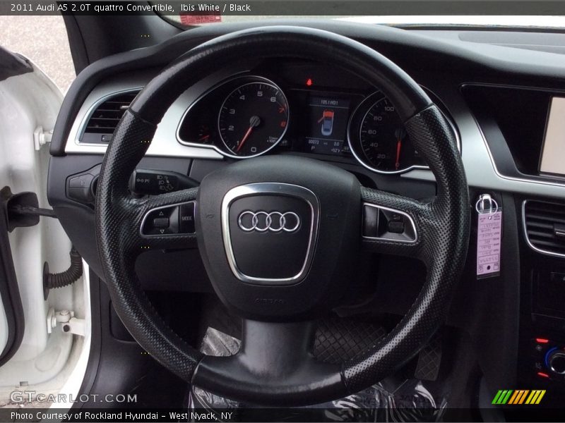 Ibis White / Black 2011 Audi A5 2.0T quattro Convertible