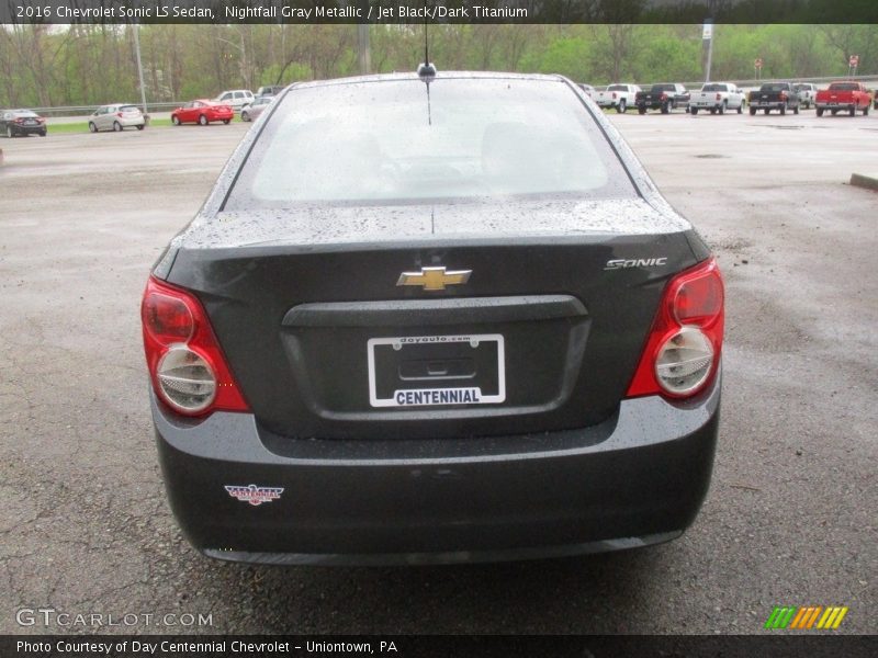 Nightfall Gray Metallic / Jet Black/Dark Titanium 2016 Chevrolet Sonic LS Sedan