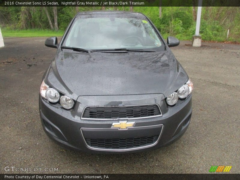 Nightfall Gray Metallic / Jet Black/Dark Titanium 2016 Chevrolet Sonic LS Sedan