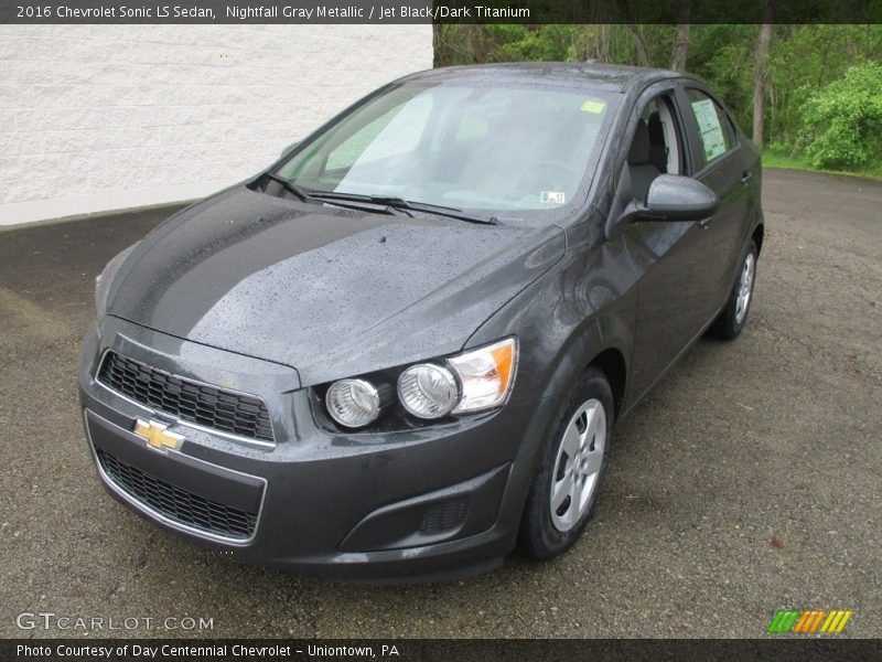 Nightfall Gray Metallic / Jet Black/Dark Titanium 2016 Chevrolet Sonic LS Sedan