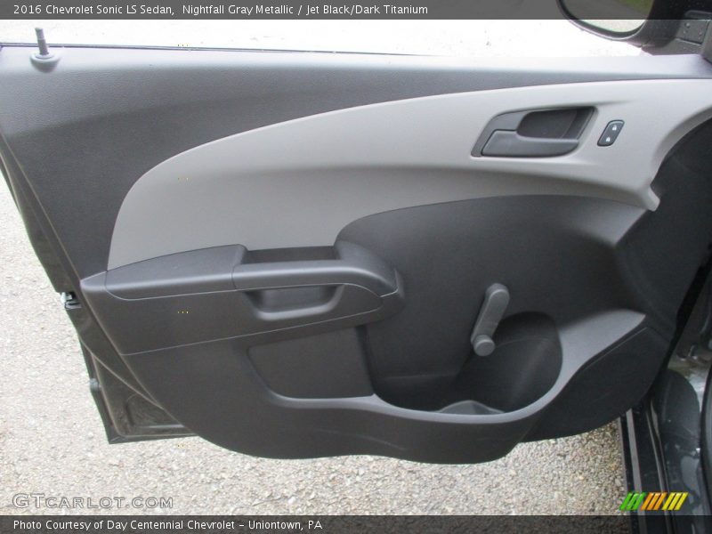 Nightfall Gray Metallic / Jet Black/Dark Titanium 2016 Chevrolet Sonic LS Sedan