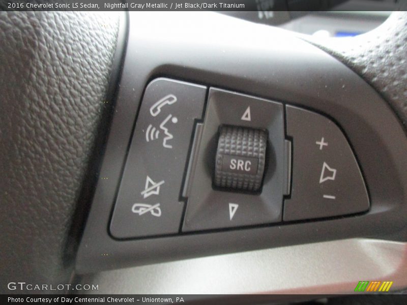 Nightfall Gray Metallic / Jet Black/Dark Titanium 2016 Chevrolet Sonic LS Sedan