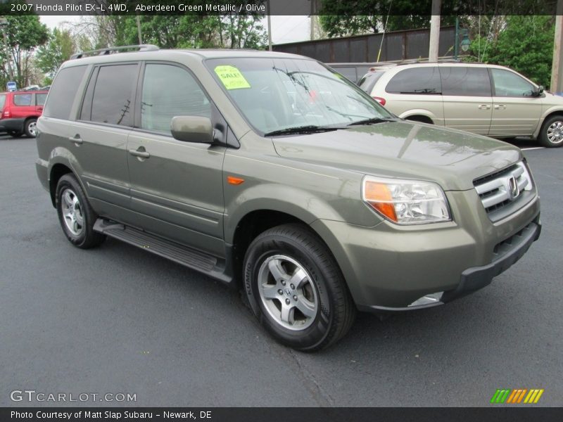 Aberdeen Green Metallic / Olive 2007 Honda Pilot EX-L 4WD