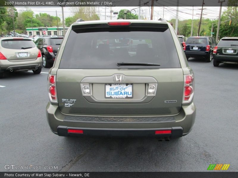 Aberdeen Green Metallic / Olive 2007 Honda Pilot EX-L 4WD