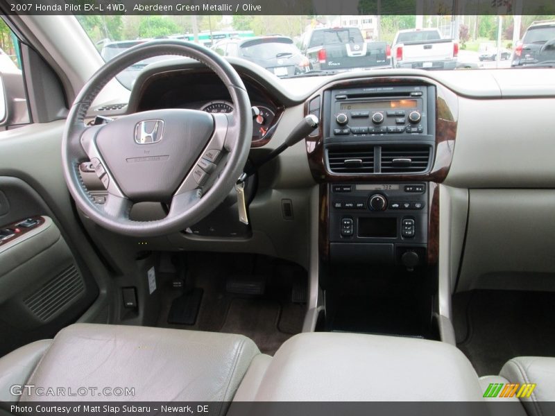 Aberdeen Green Metallic / Olive 2007 Honda Pilot EX-L 4WD