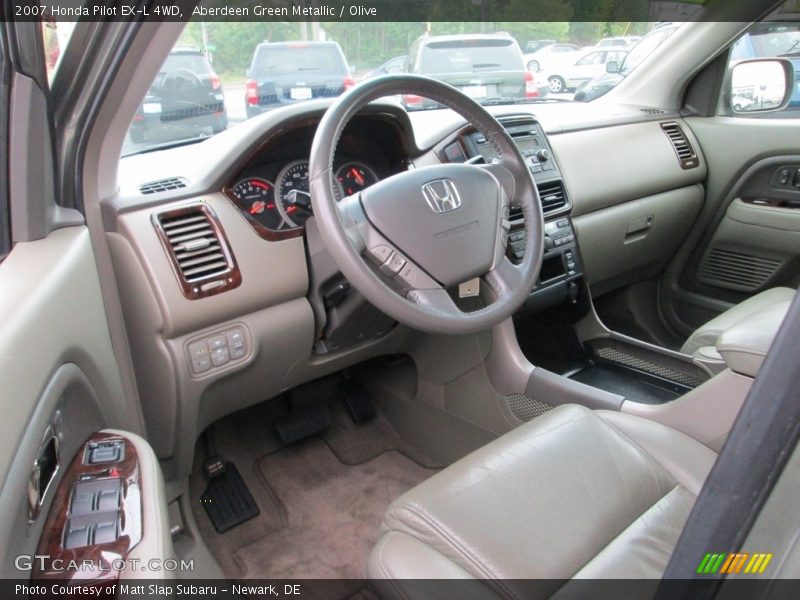 Aberdeen Green Metallic / Olive 2007 Honda Pilot EX-L 4WD