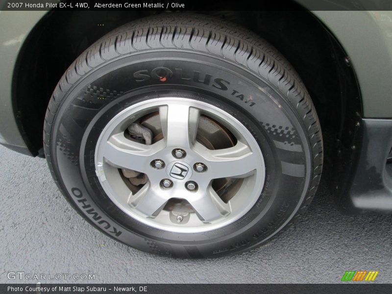 Aberdeen Green Metallic / Olive 2007 Honda Pilot EX-L 4WD