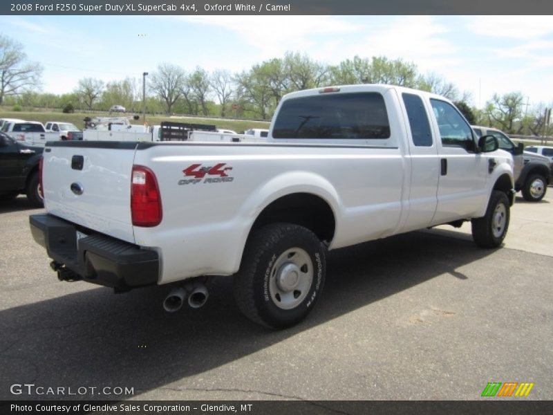 Oxford White / Camel 2008 Ford F250 Super Duty XL SuperCab 4x4