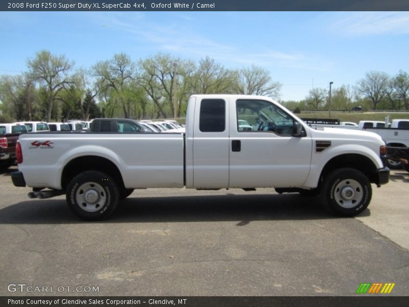 Oxford White / Camel 2008 Ford F250 Super Duty XL SuperCab 4x4