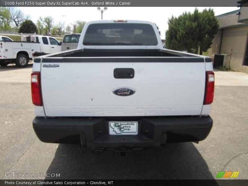 Oxford White / Camel 2008 Ford F250 Super Duty XL SuperCab 4x4
