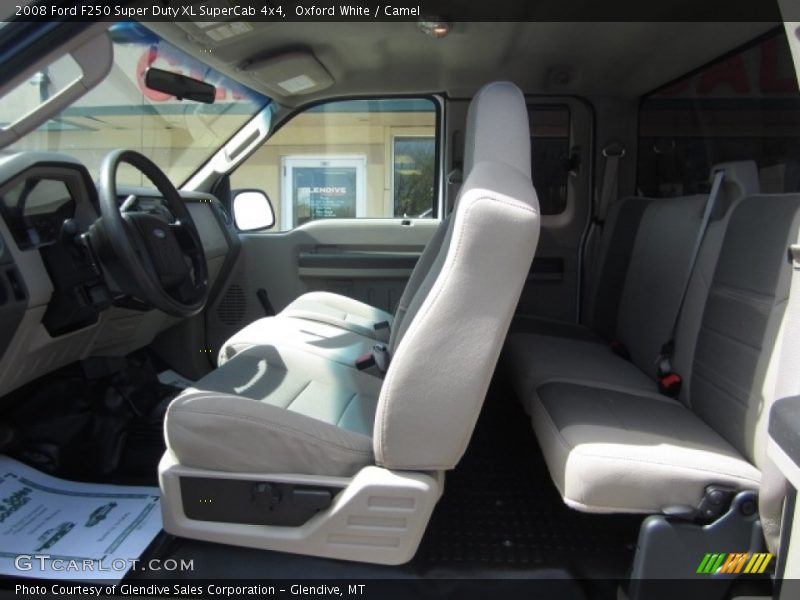 Oxford White / Camel 2008 Ford F250 Super Duty XL SuperCab 4x4