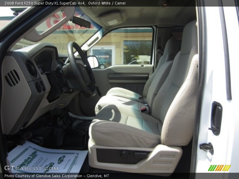 Oxford White / Camel 2008 Ford F250 Super Duty XL SuperCab 4x4