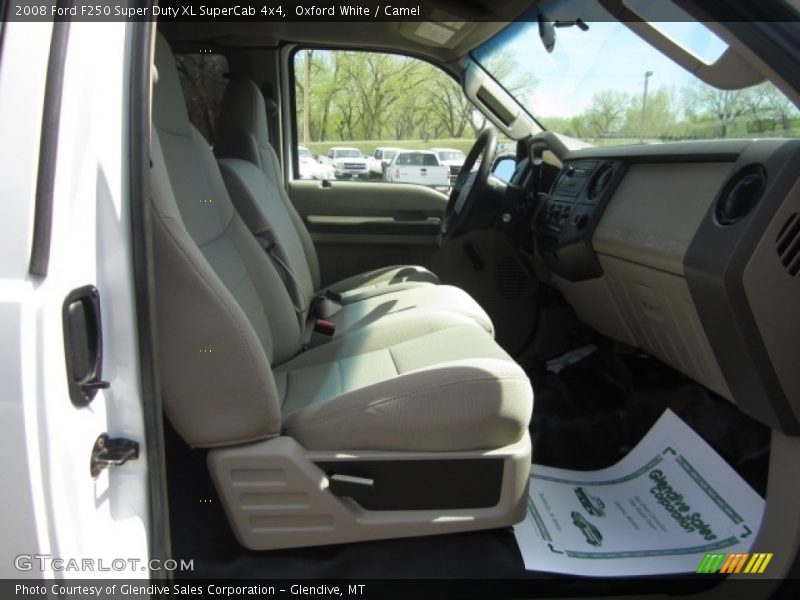 Oxford White / Camel 2008 Ford F250 Super Duty XL SuperCab 4x4