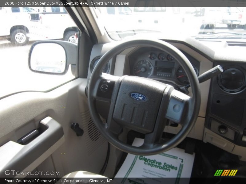 Oxford White / Camel 2008 Ford F250 Super Duty XL SuperCab 4x4