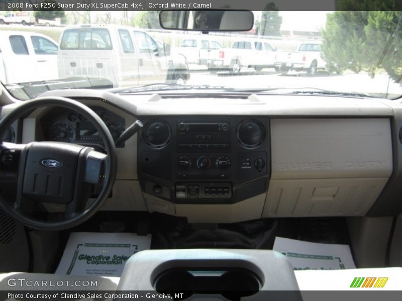 Oxford White / Camel 2008 Ford F250 Super Duty XL SuperCab 4x4