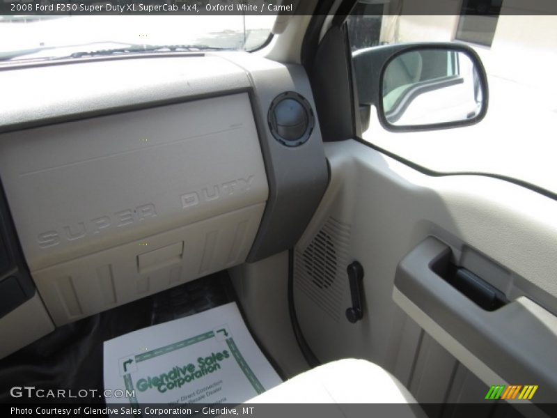 Oxford White / Camel 2008 Ford F250 Super Duty XL SuperCab 4x4