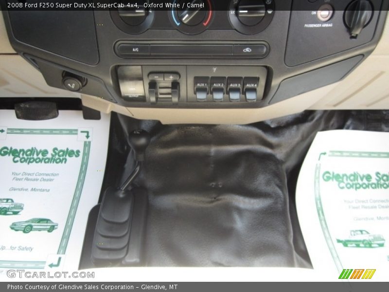 Oxford White / Camel 2008 Ford F250 Super Duty XL SuperCab 4x4