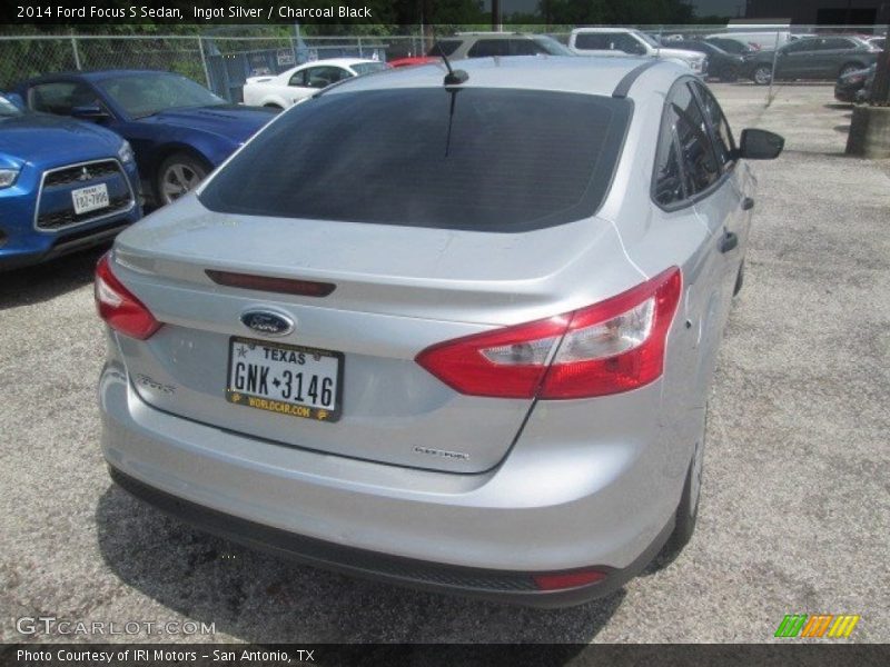 Ingot Silver / Charcoal Black 2014 Ford Focus S Sedan