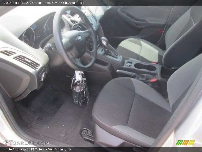 Ingot Silver / Charcoal Black 2014 Ford Focus S Sedan