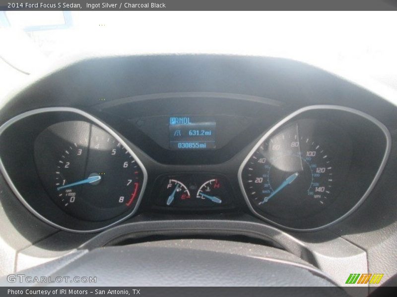 Ingot Silver / Charcoal Black 2014 Ford Focus S Sedan
