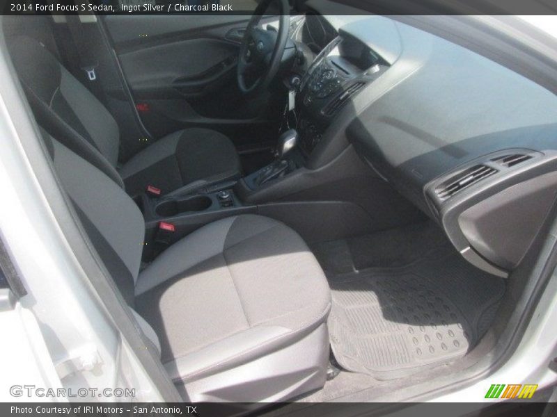 Ingot Silver / Charcoal Black 2014 Ford Focus S Sedan