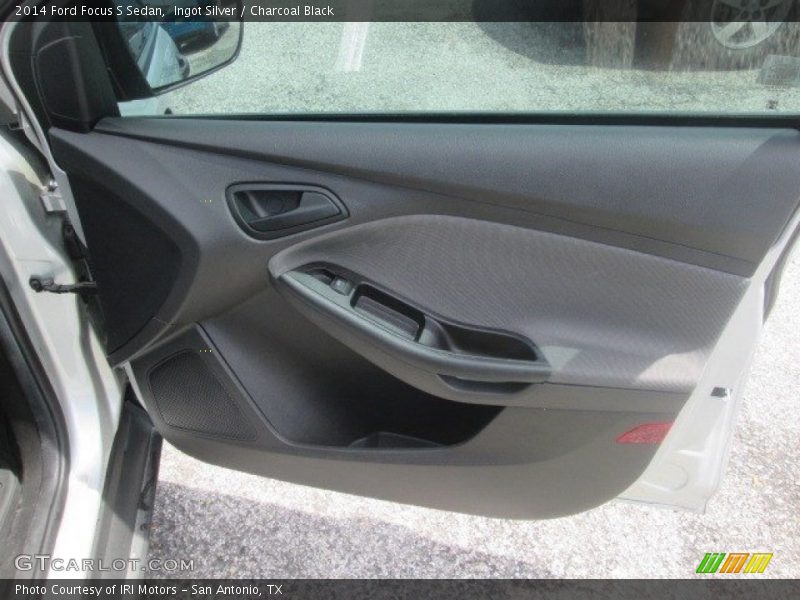 Ingot Silver / Charcoal Black 2014 Ford Focus S Sedan