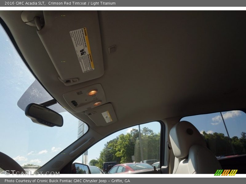 Crimson Red Tintcoat / Light Titanium 2016 GMC Acadia SLT