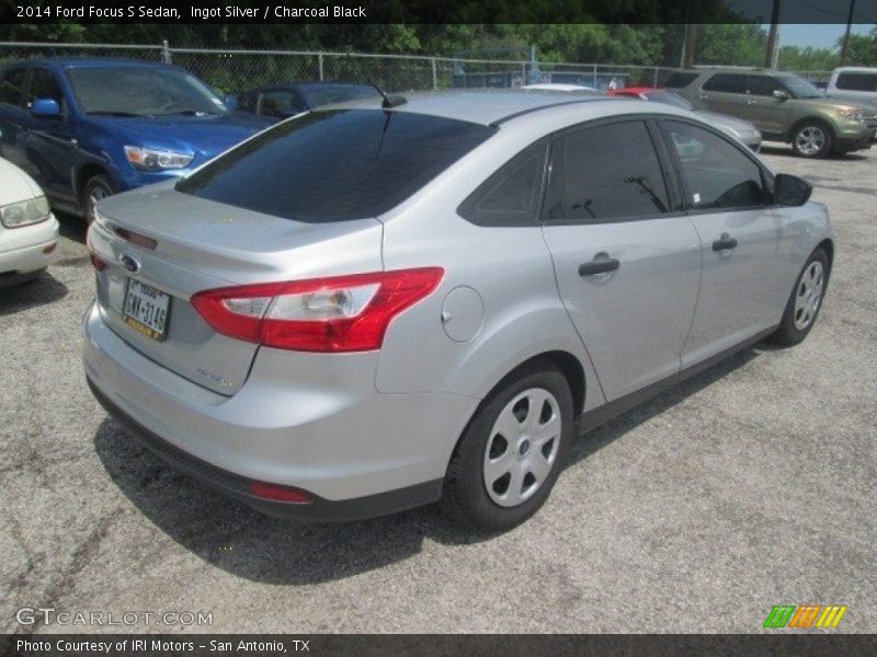 Ingot Silver / Charcoal Black 2014 Ford Focus S Sedan