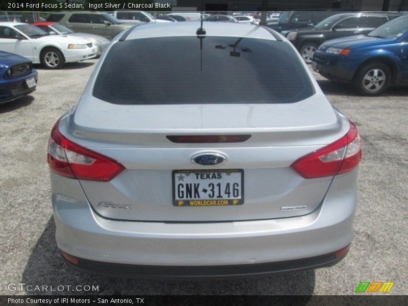 Ingot Silver / Charcoal Black 2014 Ford Focus S Sedan
