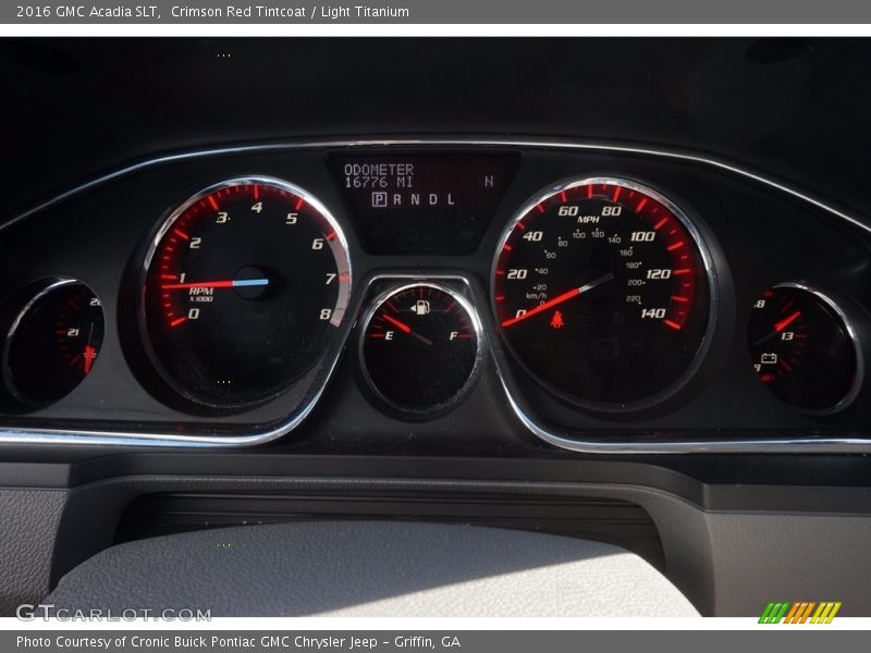 Crimson Red Tintcoat / Light Titanium 2016 GMC Acadia SLT