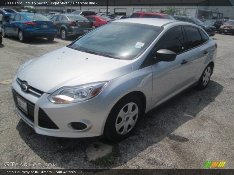 Ingot Silver / Charcoal Black 2014 Ford Focus S Sedan