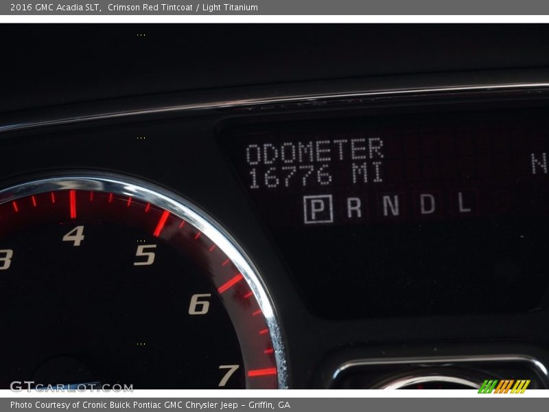 Crimson Red Tintcoat / Light Titanium 2016 GMC Acadia SLT