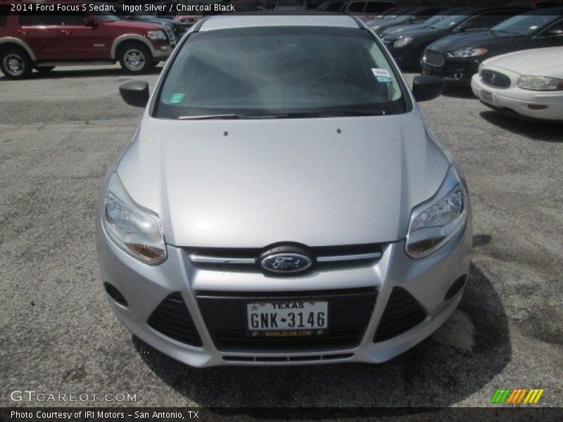 Ingot Silver / Charcoal Black 2014 Ford Focus S Sedan